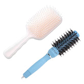 Urbane Home Hair Brush | Bristles Brush | Hair Brush with Paddle | Sharp Hair Brush for Woman | Suitable For All Hair Types | TGX5232-XH45BGE | Ice Blue & Beige